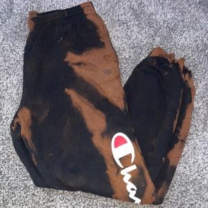 Bleached Champion Sweatpants